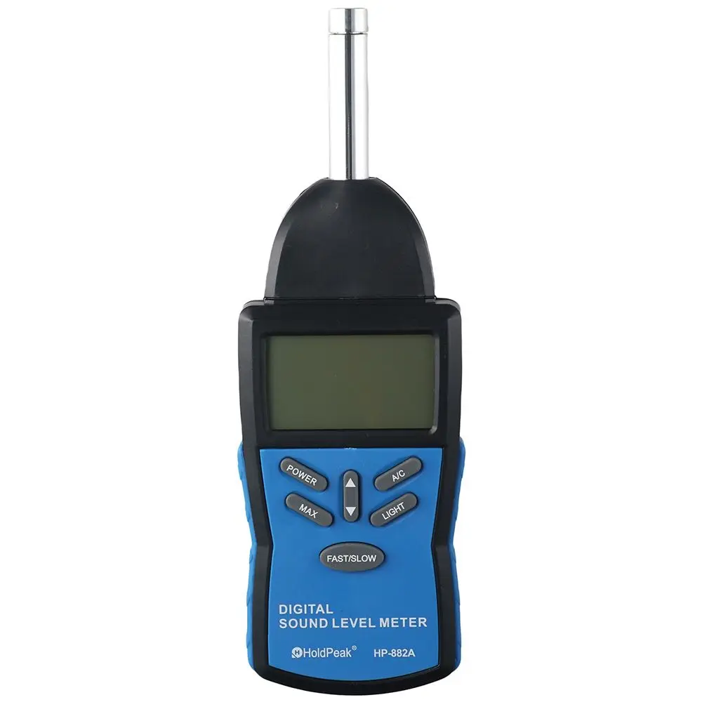 

30~130 dB Decibel Tester A/C Fast/Slow Weighting Max Hold Precision Sound Meter Large Backlight Display Noise Level Measurement