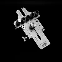 Stainless Steel Dowelling Jig - Seasoned Pro Kit with All Sizes + 3 Angles and Wall Bracket 1