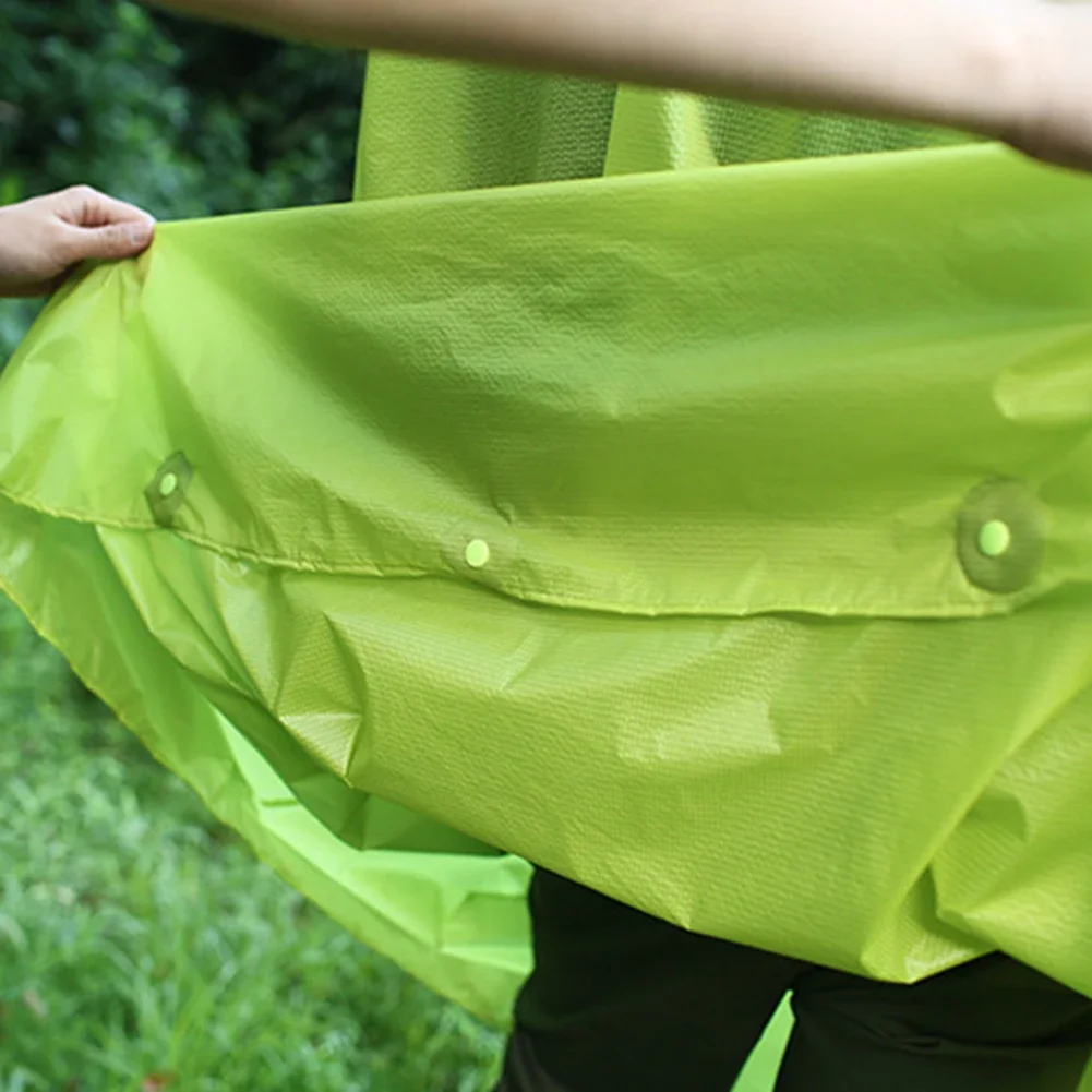 Ultralight Rain Poncho Raincoat Waterproof Adult Raincoat 15D Nylon Outdoor Camping Equipment 130*80cm For Hiking Fishing