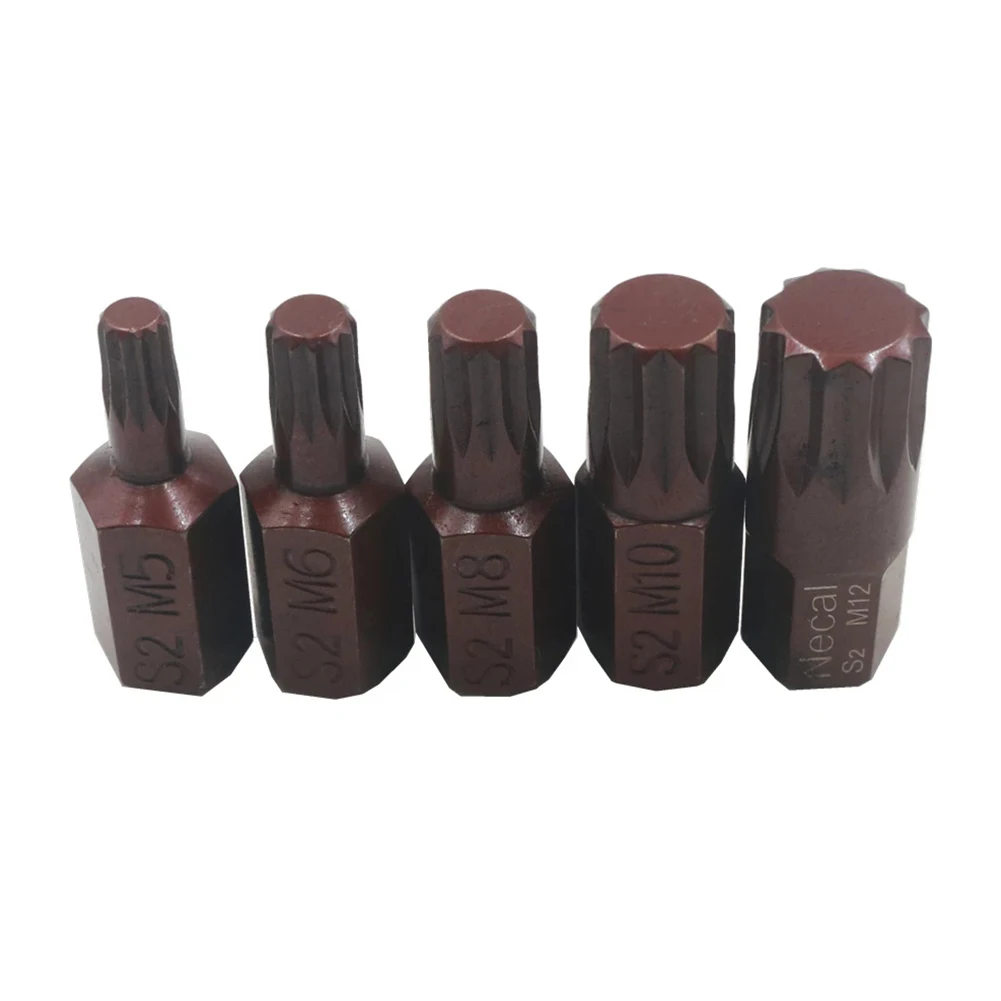 

10mm Hex Shank Star Screwdriver Bit 5pcs/set Alloy Steel For Impact Screwdriver Hand Tool High Precision Durable