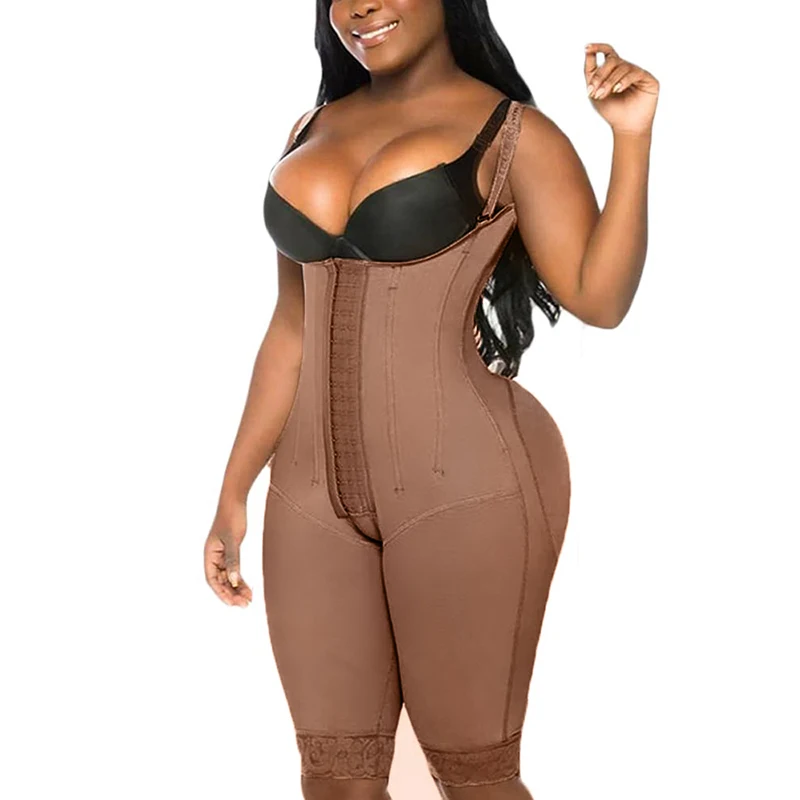 

Fajas Colombia High Qualit Fajas Colombia High Qualit Open Breasted Button Up Shapewear Women's A Comfy Shaping Jumpsuit