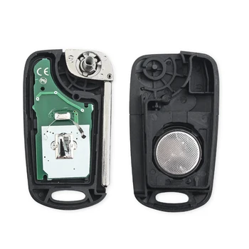 Chiave telecomando per Hyundai I20 I30 IX35 Avante 433 Mhz - KEYYOU 433 Mhz Flip Car Remote Key Fob ID46 Chip per Hyundai I20 I30 IX35
