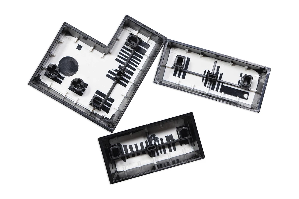 Taihao-cubic Alps Keycap Doubleshots Faça Você Mesmo Gaming Teclado Mecânico Abs Perfil Wob Branco sobre Preto - Imagem 3