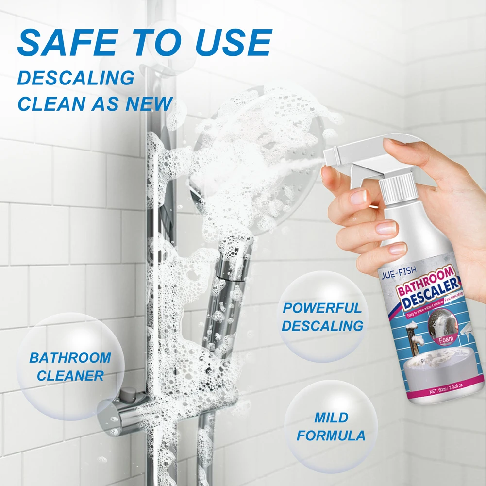 Multi-Purpose Cleaner Bathroom Foam Cleaner Spray Quickly Remove Bathroom Descaler For Bathtub Toilet Shower Sink Glass Ceramic cleaning spray bathroom cleaner