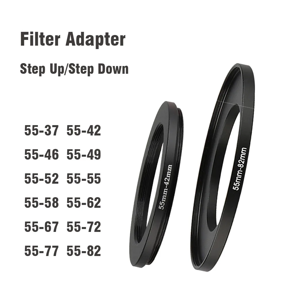 Uv Filter To 37mm Metal Step-Down Ring Adapter For