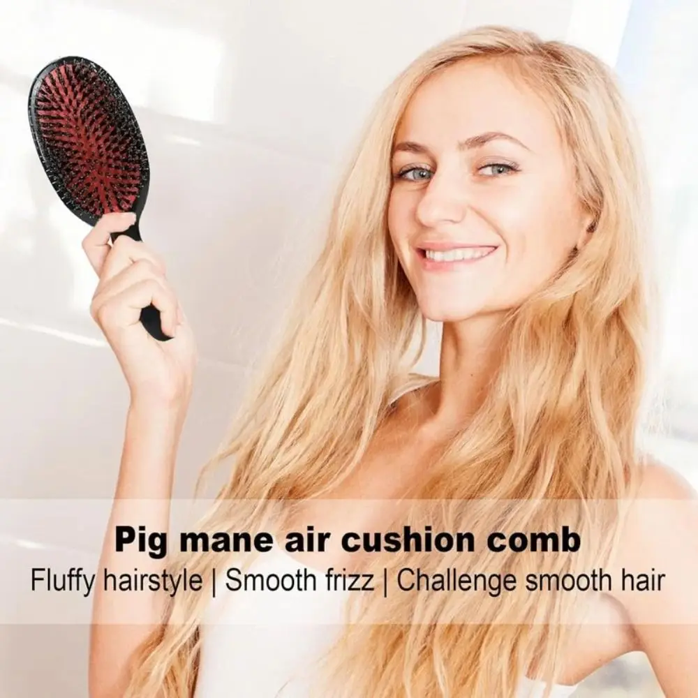 Portable Nylon Bristle Hair Brush Anti-Static Mini Size Hairdressing Comb Hair Care Salon Comb Styling Tool