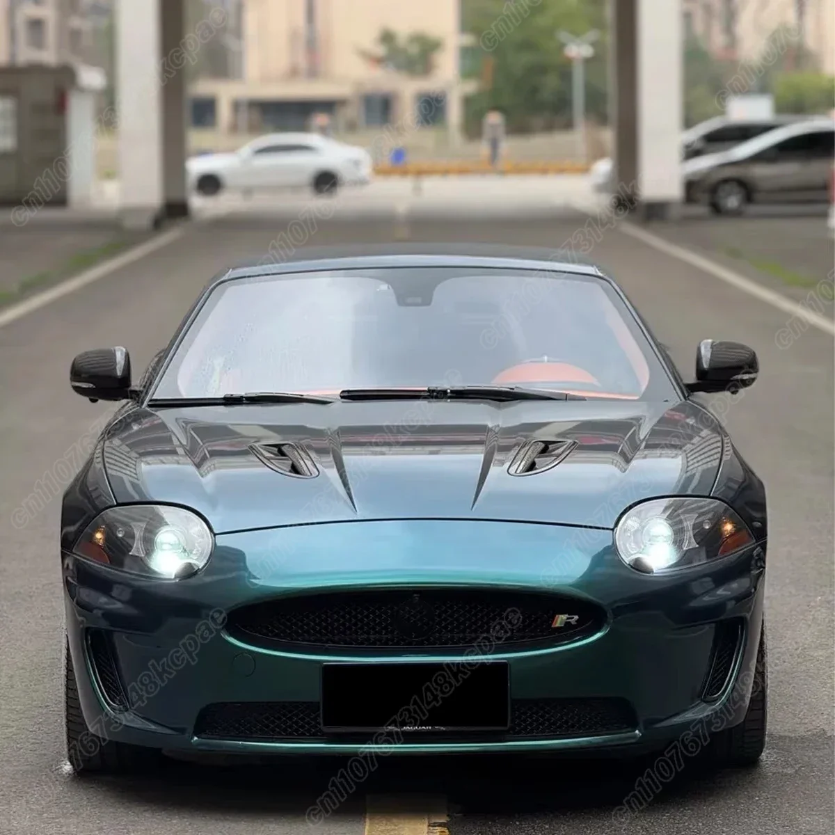 재규어 XKR XK8 2009 2010 2011 2012 2013 2014 자동차 전면 엔진 공기 흡입구 그릴 열 방출 장식 바디 키트