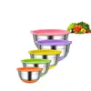 5pcs Mixing Bowls, Stainless Steel with Sealed Lid, Non-Slip Bottom, Size 1.5/2/2.5/3.5/4QT, Perfect for Food Storage 1