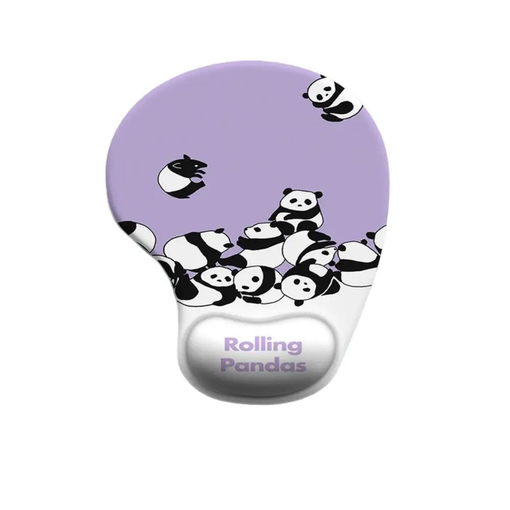 Non-Slip Cartoon Animal Mouse Pad Soft Ergonomic Comfortable Wrist Rest Silicone Smooth Surface Desktop Wrist Support Computer