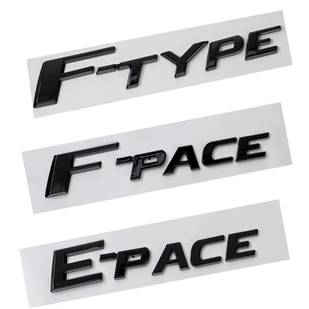 Per Jaguar F Sticker E-Type F-Type Pace Car Fender Adesivi Laterali Paraurti Posteriore Adesivi Tronco Badge Accessori Adesivi