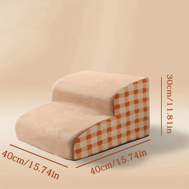2/3-Step High-Density Foam Pet Stairs 3