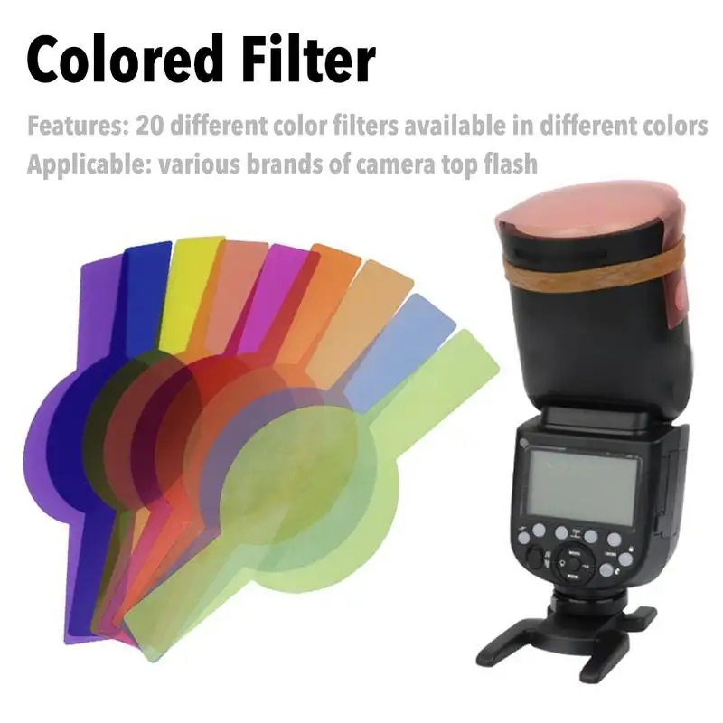 20-Piece-Flash-Color-Gel-Filter-Set-Top-Set-Paper-Suitable-ForGodox-V1 ...