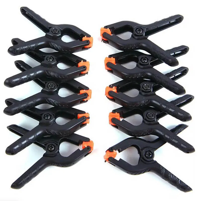 10pcs 2inch Spring Clamps DIY Woodworking Tools Plastic Nylon Clamps For Woodworking Spring Clip Photo Studio Background Image 4