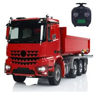 Gifts 1/14 RC Hydraulic 8x8 Roll On Off Full Dump Truck Remote Control Finished Dumper Car Sound Light Toy Tipper Model TH23682 2