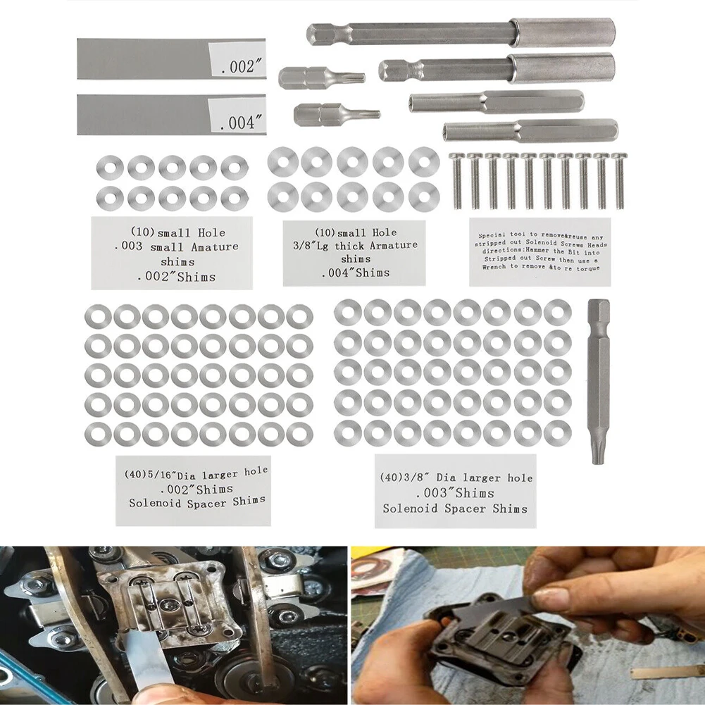 

TML Injector Tune Up Shim Kit for 1994-2003 Ford 7.3L Powerstroke, International T444E / DT466e / 1530E. (134PCS)