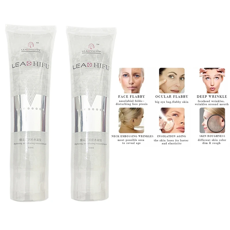 1 PCS HIFU Gel RF EMS Lifting Massager Gel Ultrasonic Body Lifting Facial Skin Care Firming Tighten Anti Wrinkles 100ML neck face massager face lifting roller
