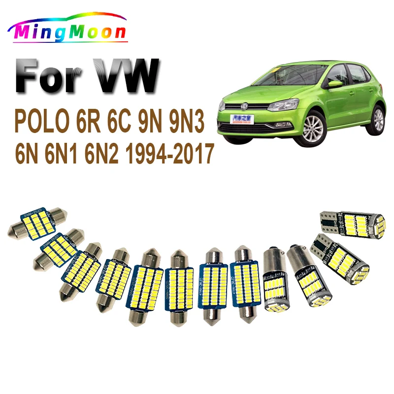 

Автомобильная лампа Canbus, внутренняя лампа для VW Volkswagen POLO 6R 6C 9N 9N3 6N 6N1 6N2 1994-2017