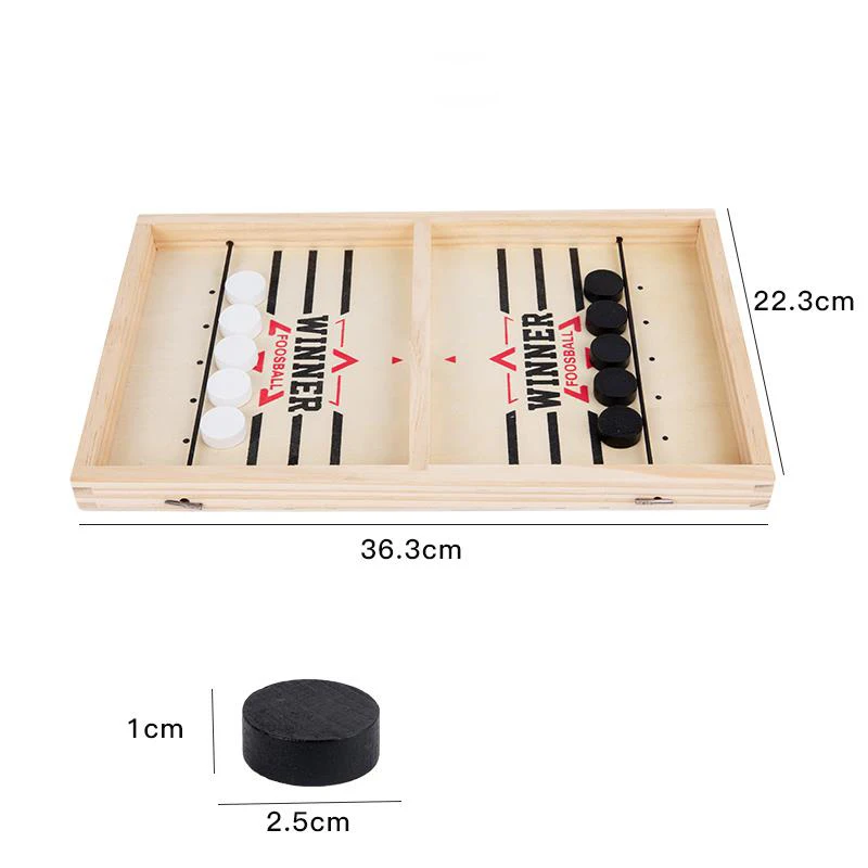 FOOSBALL Winner WHO IS THE WINNER GAME FAST SLING PUCK BOARD GAME