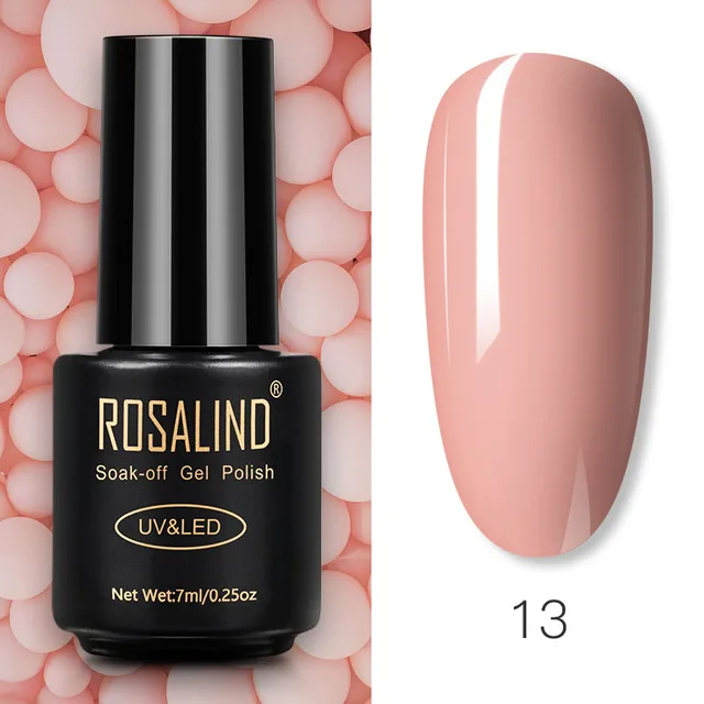 ROSALIND Nail Gel Polish Glitter Series Gel Varnishes All For Manicure Soak Off UV Lamp Nails Art Semi Permanent Gel Polish RA13