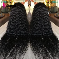 Perruques bouclées crépues 13x4 HD Lace Front en cheveux humains en promotion, perruque frontale 13x6 HD Lace Frontal en cheveux humains ondulés profonds noirs, perruque avec closure 4x4 1