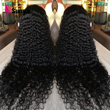 Kinky Curly Wigs 13x4 HD Lace Front Human Hair Wigs On Sale Black Deep Wave 13x6 HD Lace Frontal Wig Human Hair 4x4 Closure Wig 1