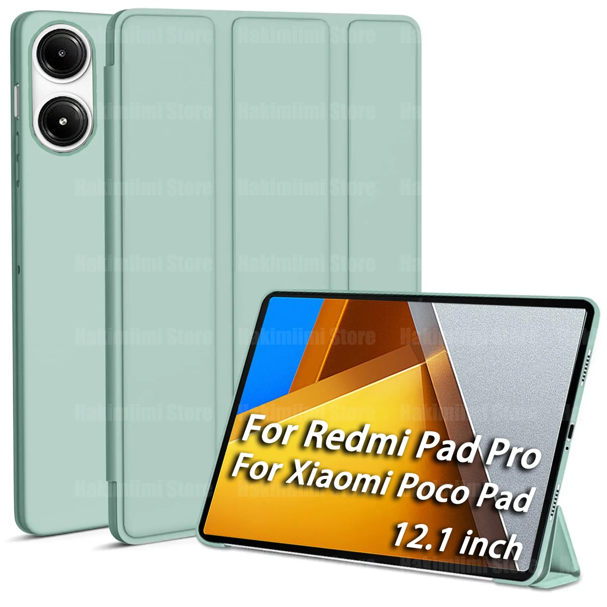 Ultra-Slim Triple Fold Auto Wake/Sleep Protective Tablet Case