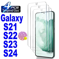 Premium Tempered Glass Fingerprint Unlock Screen Protector Film - 1/4 Pack - 2 Pieces (For Galaxy S25)