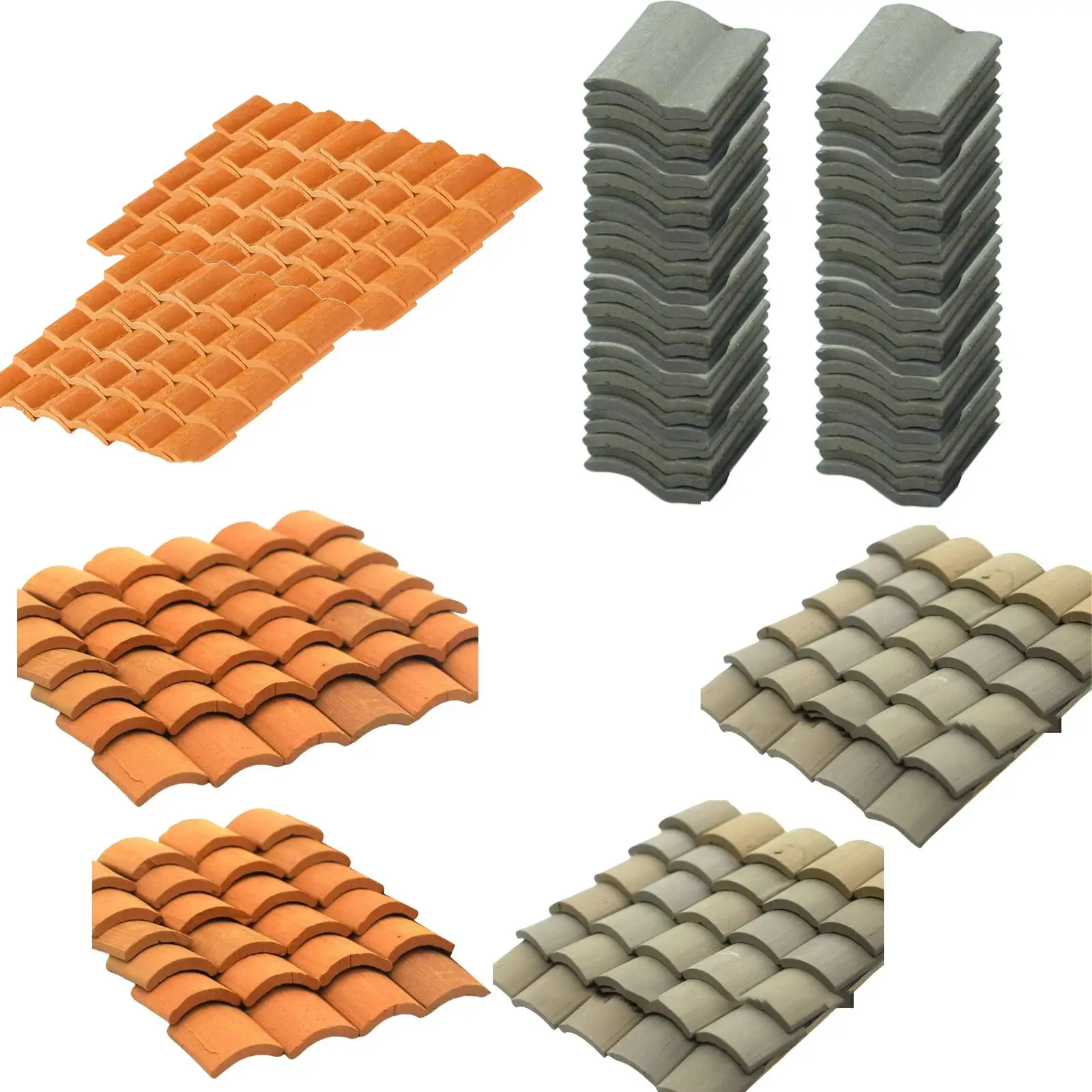 

1/16 60pcs/Set Miniature Wall Bricks Roof Tiles Dollhouse Decor for Dollhouses Living Room Life Scene Props Building Set