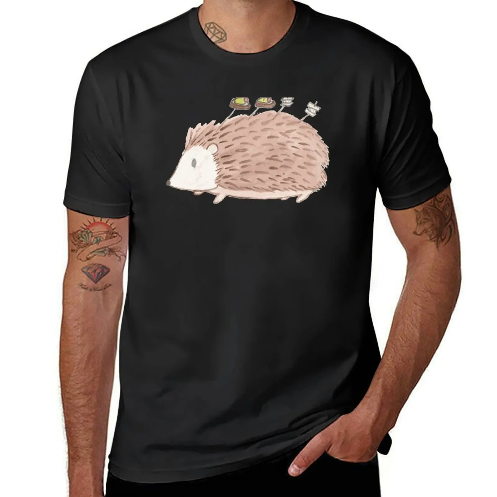 

オモテナシ　ハリネズミ　Hospitality Hedgie T-Shirt Aesthetic clothing anime oversized graphics mens graphic t-shirts pack