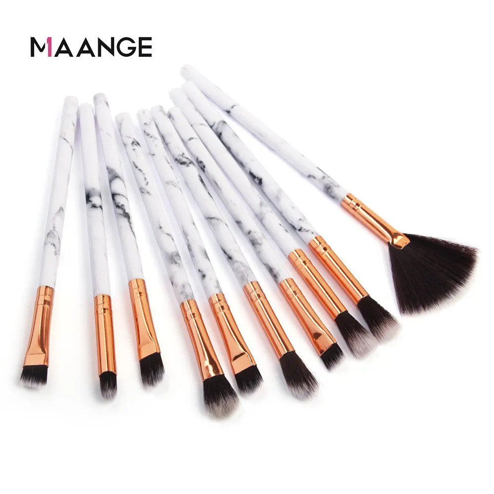 MAANGE 10 Marbling Eye Makeup Brush Set Beauty Tools 5631