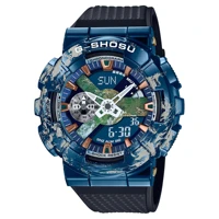 Sports Digital Electronic Unisex Watch Full Function LED Auto Hand Lifting Light Alloy LED Dial Rubber Strap GM Oak Series 2