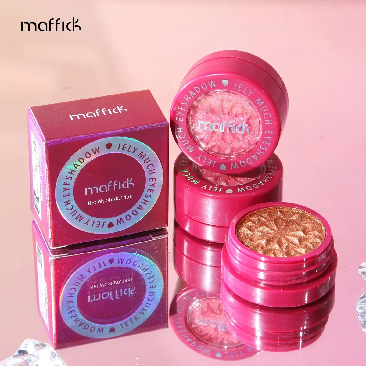 Description Picture 4 of itemMashed Potato Eyesahdow Palette Diamond Shiny Glitter Body Face Highlighter Pigments Powder Pearl Brighten Silkworm Eyes Makeup