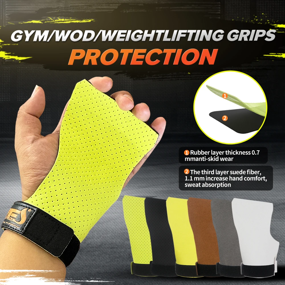 Weight Lifting Grips Heavy Duty Straps Alternative Power Lifting Hooks Deadlifts Neoprene Padded Wrist Support Bodybuilding