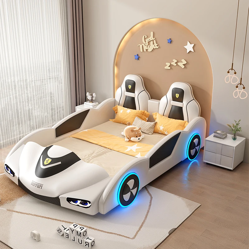 Design Toddler Boys Bed Modern Luxury Princess Multifunctional Loft Children Bed Frames Girls Lit De Chambre A Coucher Furniture 3