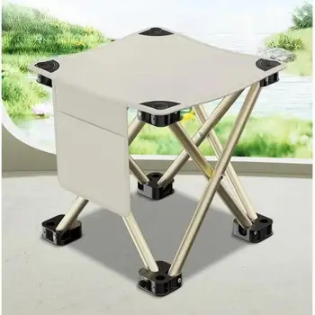 Portable Folding Chair Seat Tools Camping Chairs Outdoors Beach Chair Collapsible Foot Tool Hiking Travel Picnic Fishing 2