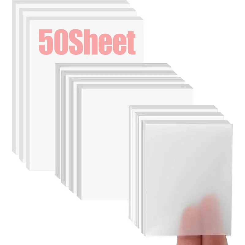 

50Sheet Transparent Frosted Sticky Notes Pads Waterproof Clear Bookmark Notepads School Office Stationary Self-adhesive Memo Pad