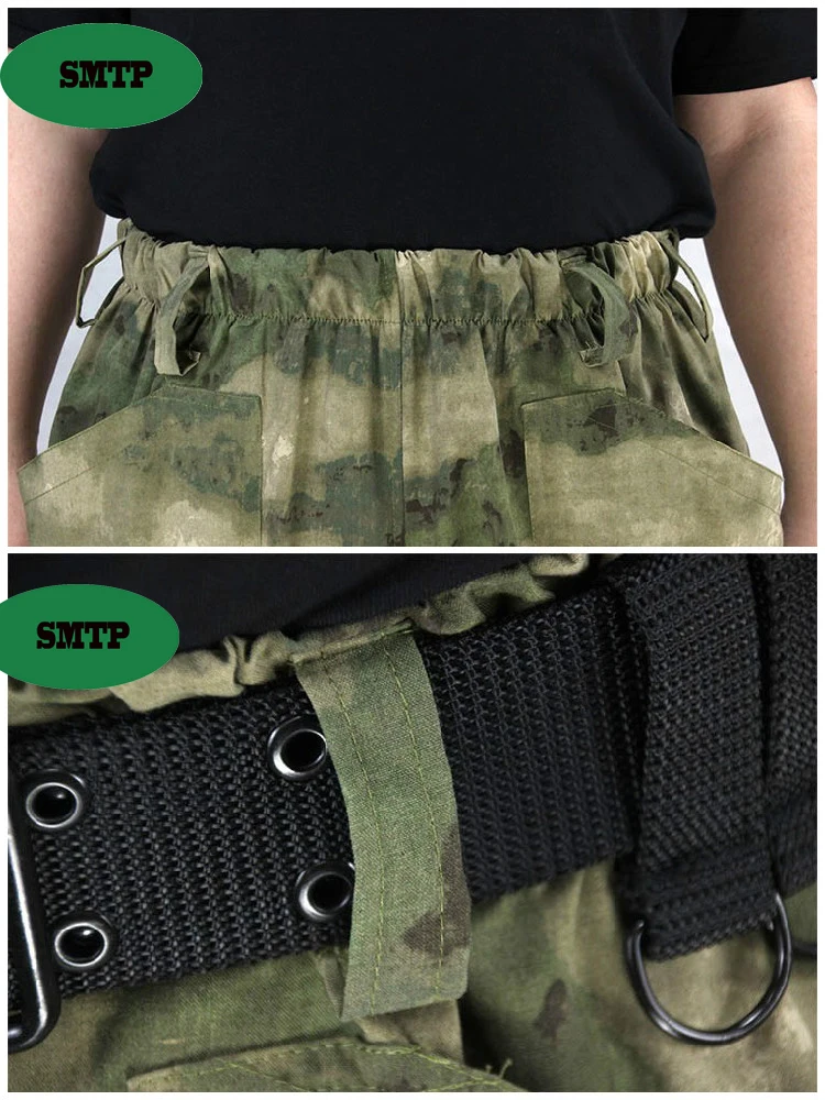 SMTP E40-1 Russian army fan special forces KMX combat suit overalls coat little green man jacket coverwhite flower ruins CP 5