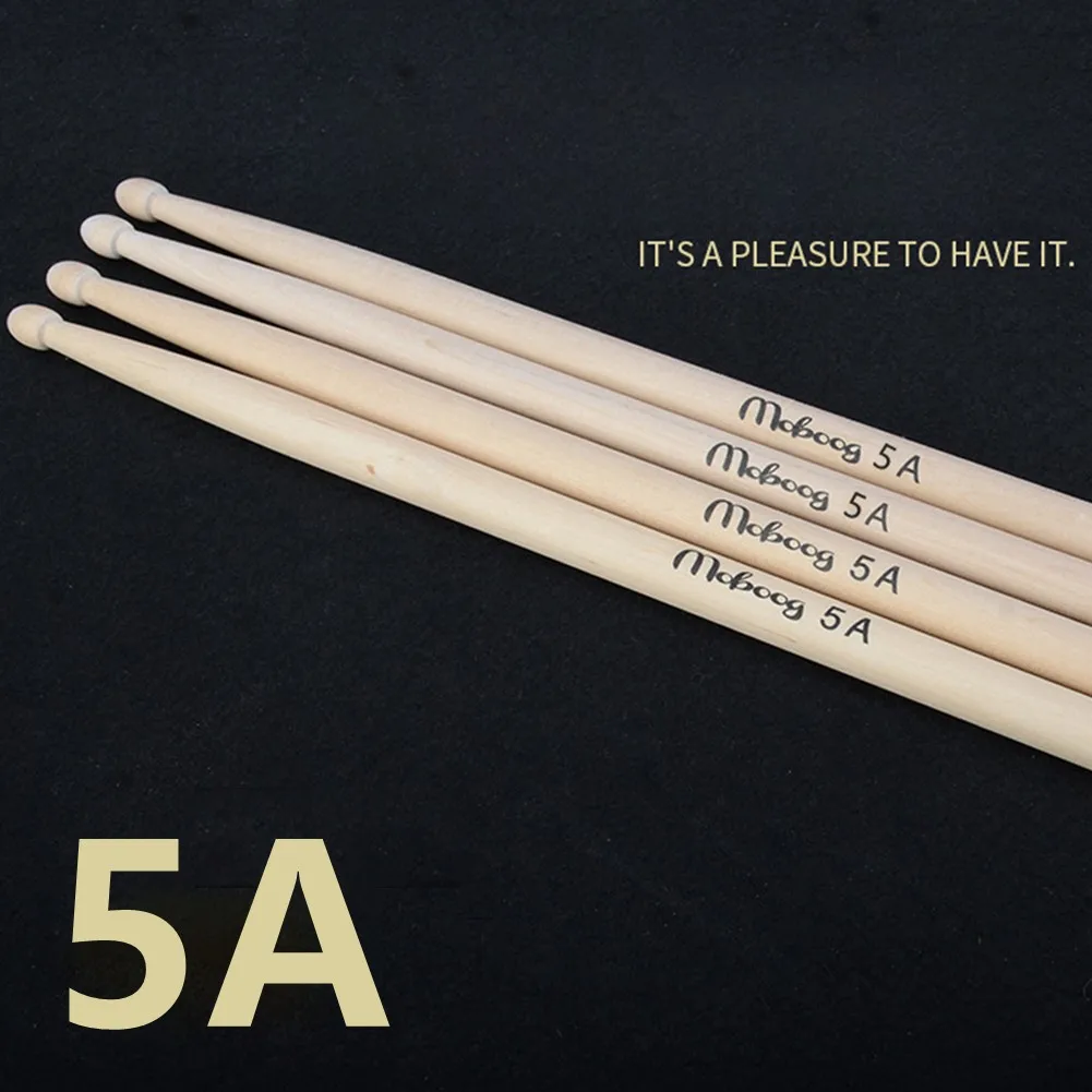 5A Drum Sticks High Quality Maple Wood Drumsticks Percussion Accessories Wood Color DrumSticks For Drum Musical Aparts 1Pair drum sticks,drum percussion accessories,drum accessories