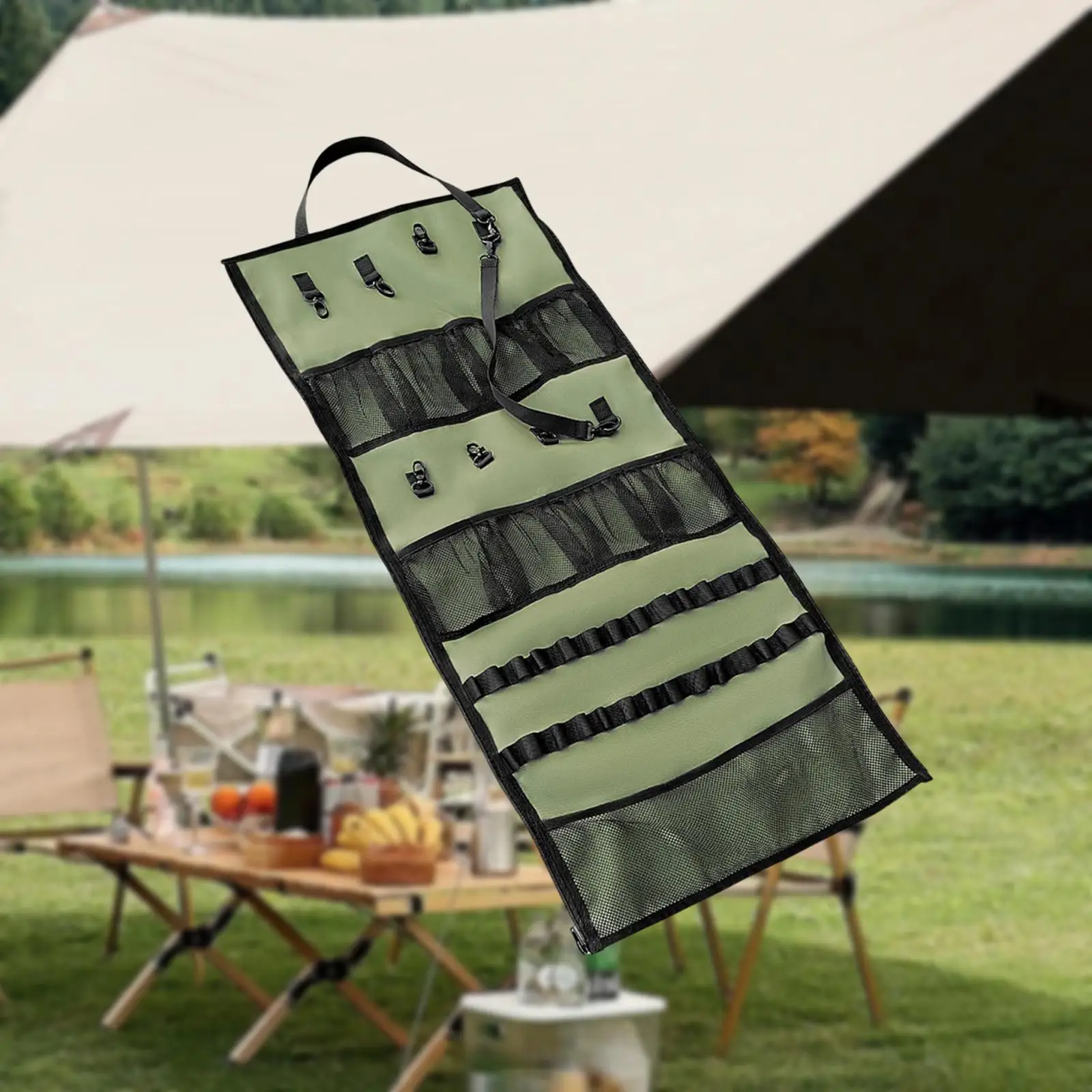 

Подвесная сумка для хранения столовых приборов и столовых приборов