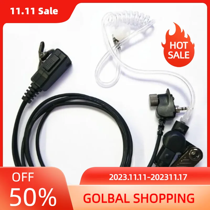 Professional Mic Earpiece Surveillance Security for Motorola MTP850 MTH600 MTH650 MTH800 MTH850 Two Way Radio
