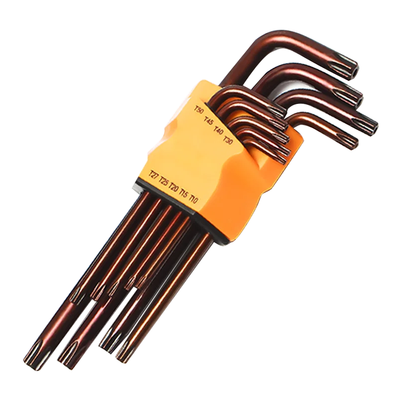 Wolfpack Torx-Steckschlüsselset L – 9-teilig, T10 Bis T50, Für Industrielle Arbeiten
