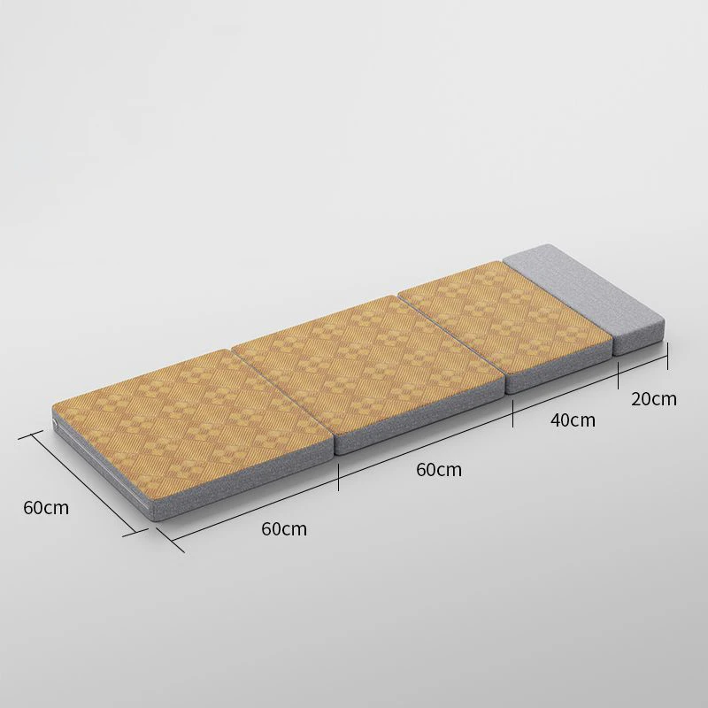 Car Rear Sleeping Pad Folding Extension Board Car Travel Bed Folding Bed Non Inflatable Camping Office Rest Mat With Pillow