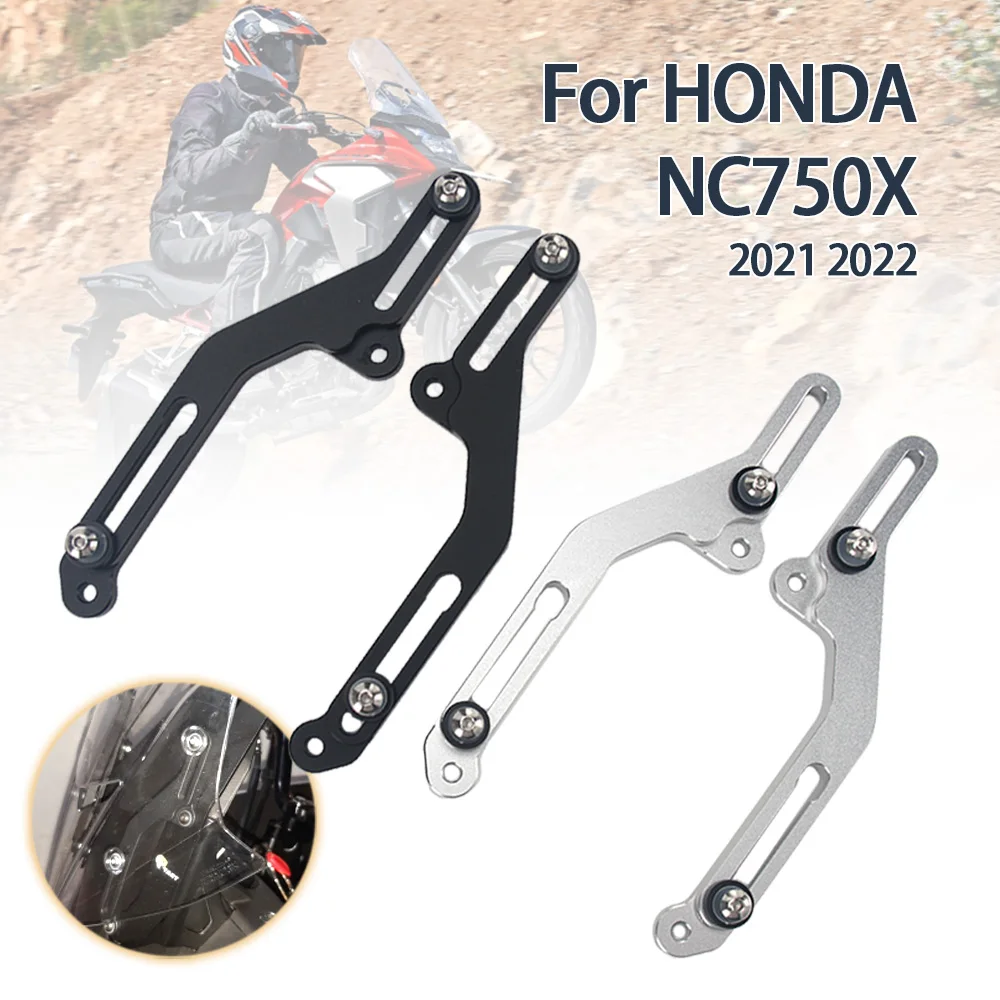 

For HONDA NC750X NC 750X NC750 X 2021 2022 Motorcycle Windscreen Adjusters Airflow Adjustable Windscreen Wind Bracket