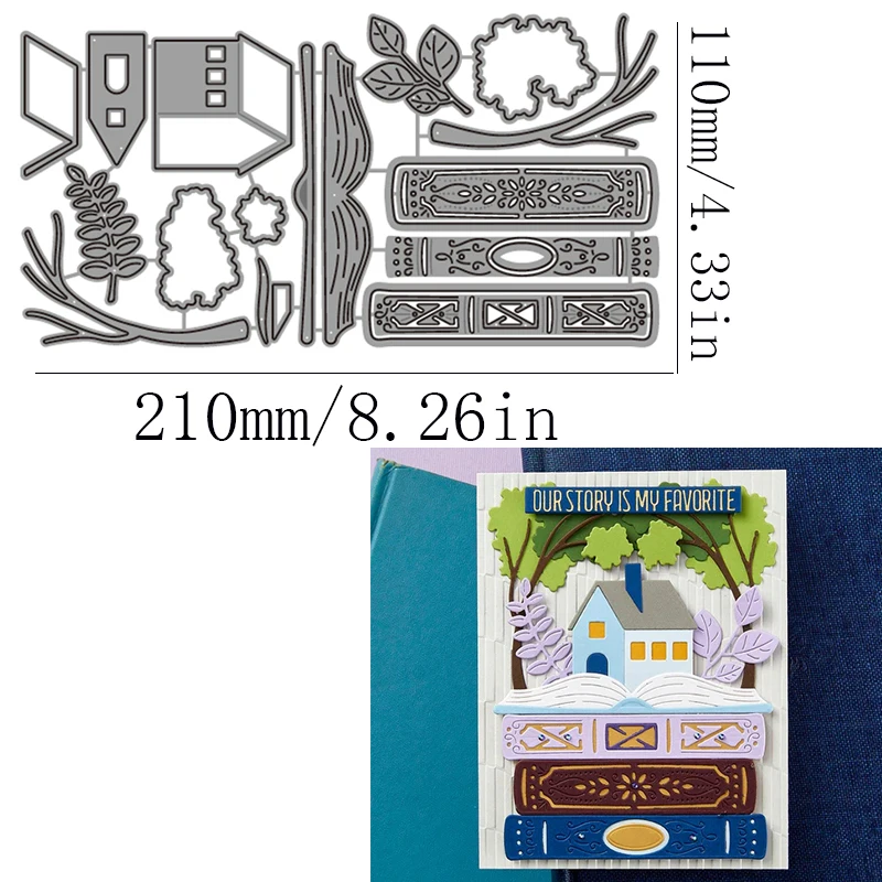 금속 절단 몰드 기술 몰드 꽃 올빼미 부츠 책 창 DIY 스크랩북 앨범 장식, 엠보싱 몰드 종이 카드 브랜드