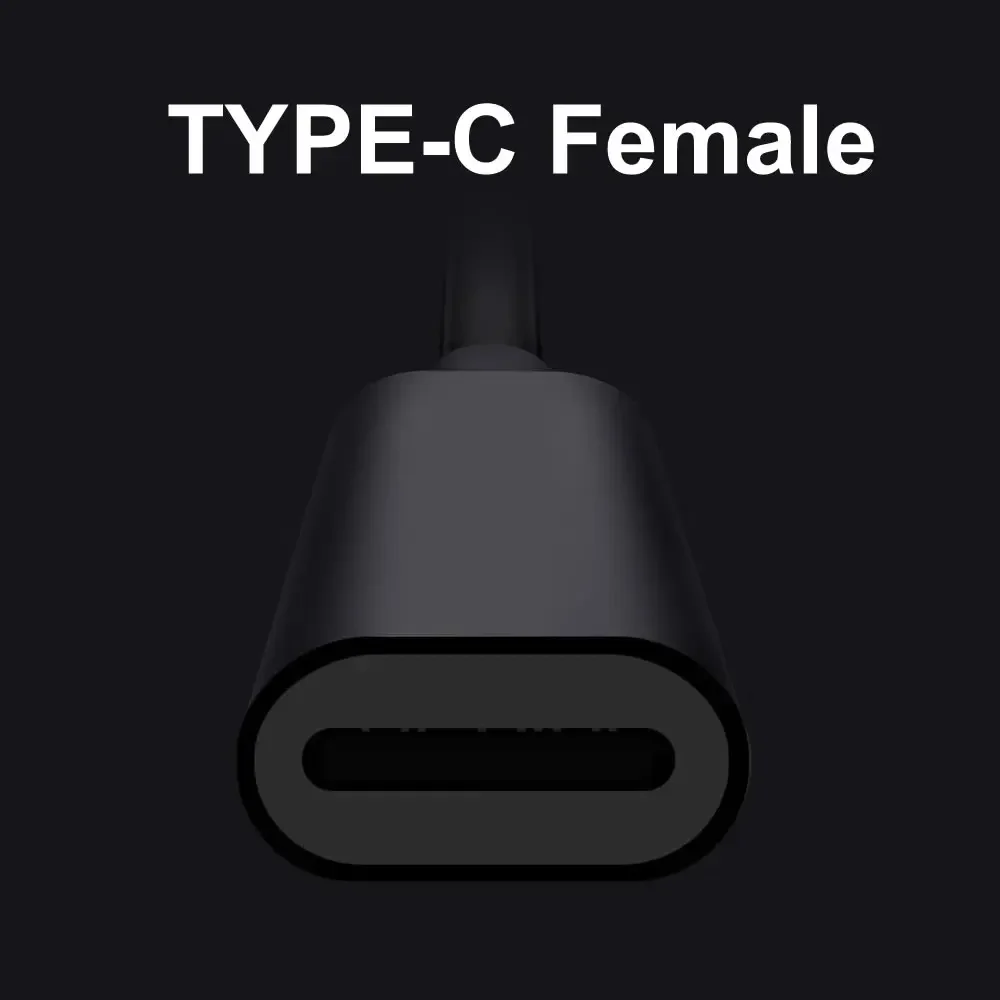 유형 C 암-6 in 1 멀티 충전 케이블, 마이크로 USB 분배기 케이블 5V 3 in 1 유형 C 연장 코드(휴대폰 태블릿 등용)