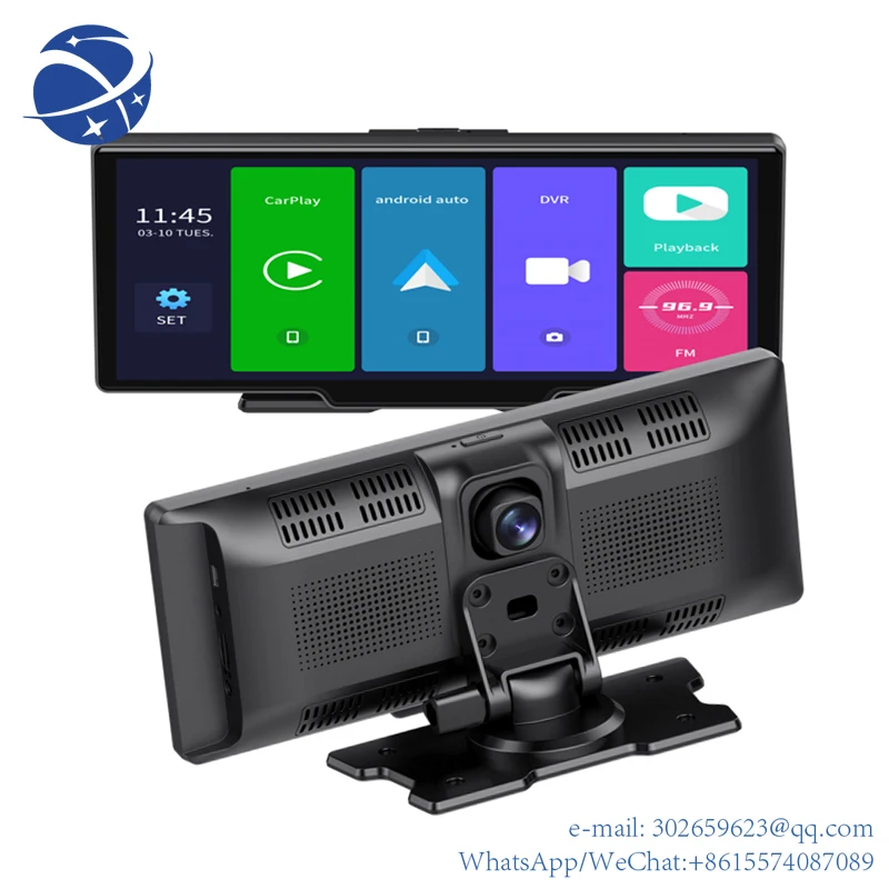 

Yun yi Hot Selling 10 Inch Dashcam 1080p Dual Lens Loop Recording 170 Degree and Build-in WiFi Car Black Box