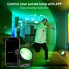Rotatable Spotlight Sunset Projector Lamp LED Night Light RGB Tuya Smart Life App Remote Control Mood Light Party Photography 3