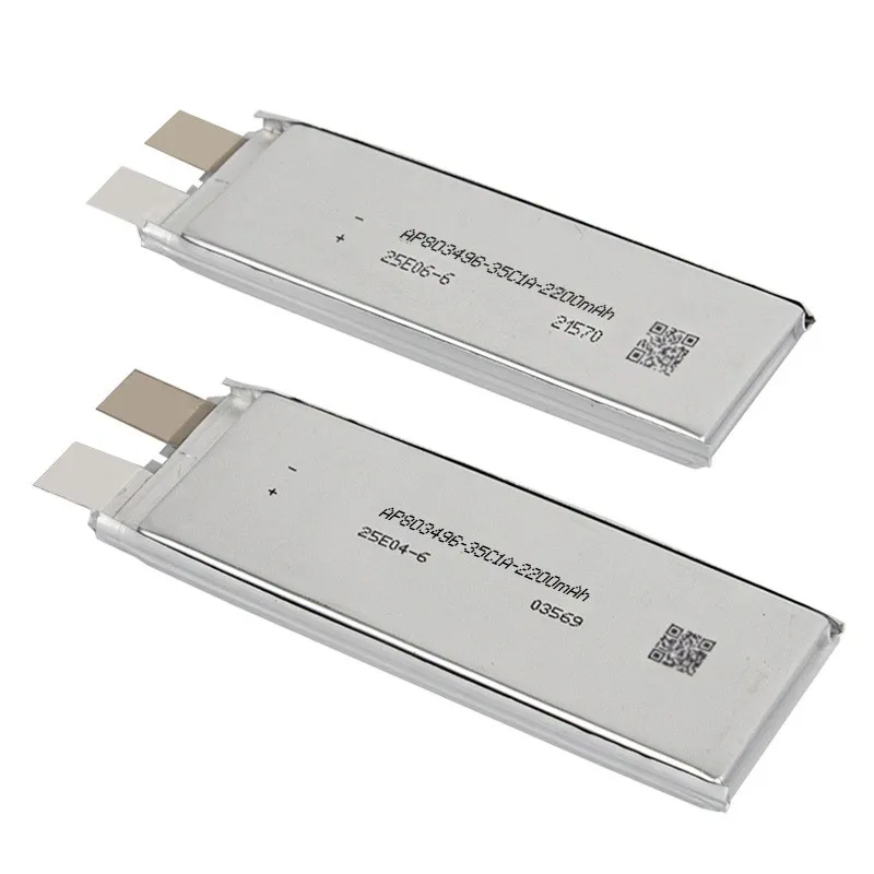 더 많은 A급 배터리 셀 803496 2200mAh 배터리 35C 폴리머 고출력 배터리를 충분한 용량으로 저렴하게 구매하세요.