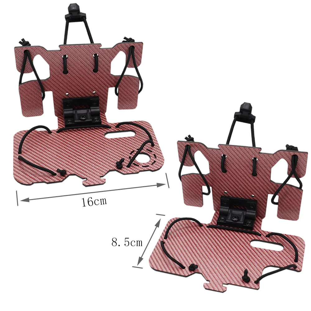 Neue Kohle faser taktische Weste Molle faltbare Navigations karte Telefon halter Brust Handy Board Platte Träger Telefon halterung – Detail 4