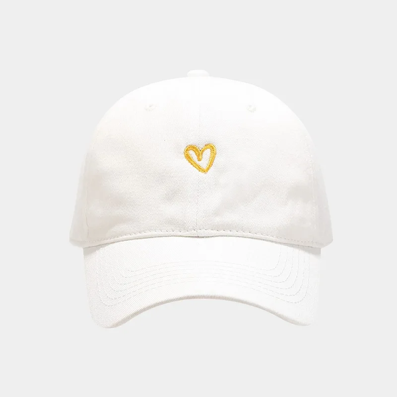 Unisex Men‘s Baseball Cap Men Women 2022 Summer Cotton Heart Embroidery Snapback Trucker Hat Dad Caps Gorras Hombre Present 6